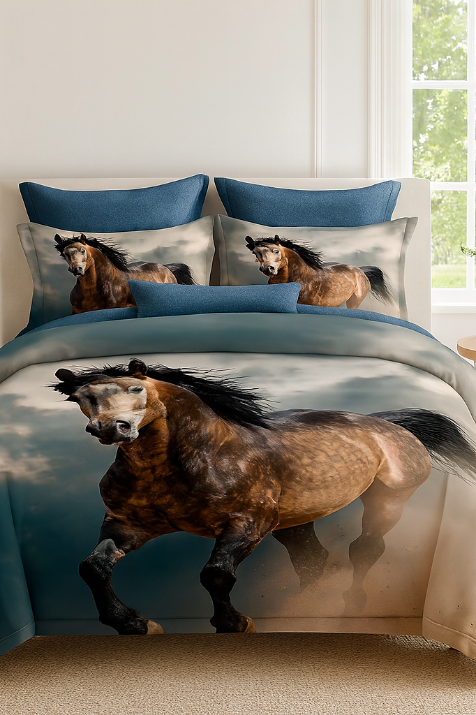 SABANAS QUEEN  3D 4 PIEZAS /  AJ0618