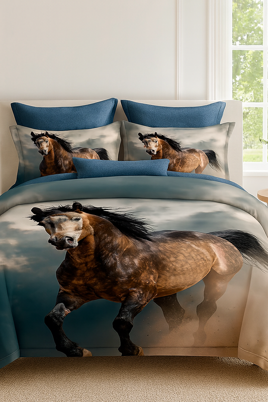 SABANAS QUEEN  3D 4 PIEZAS /  AJ0618