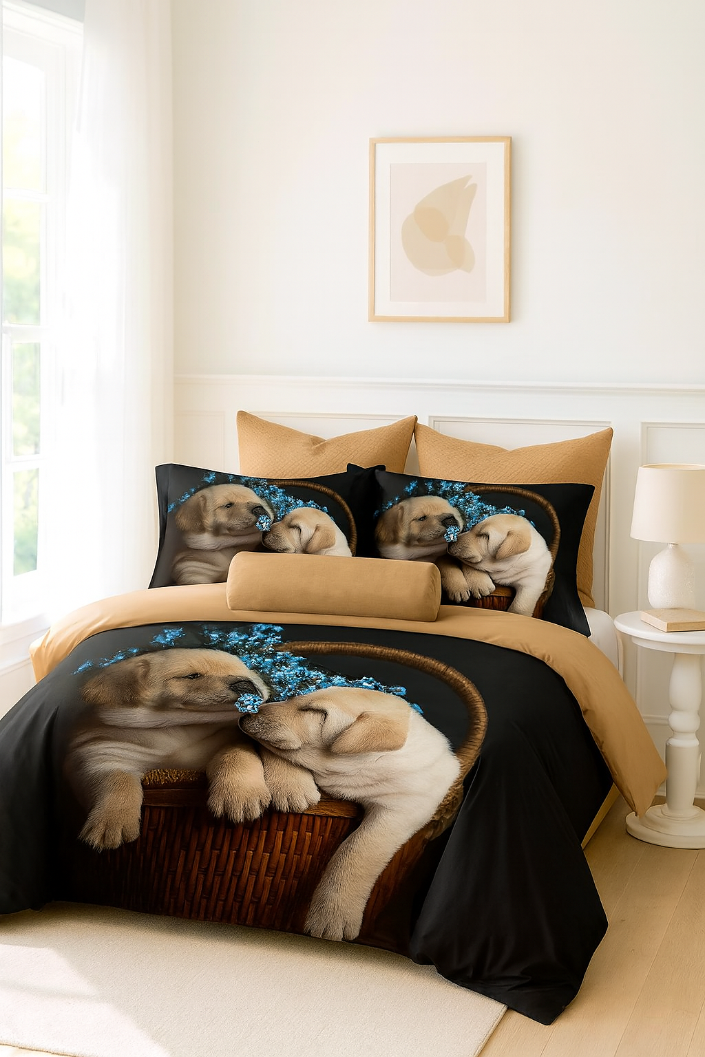 SABANAS QUEEN  3D 4 PIEZAS /  AJ0618