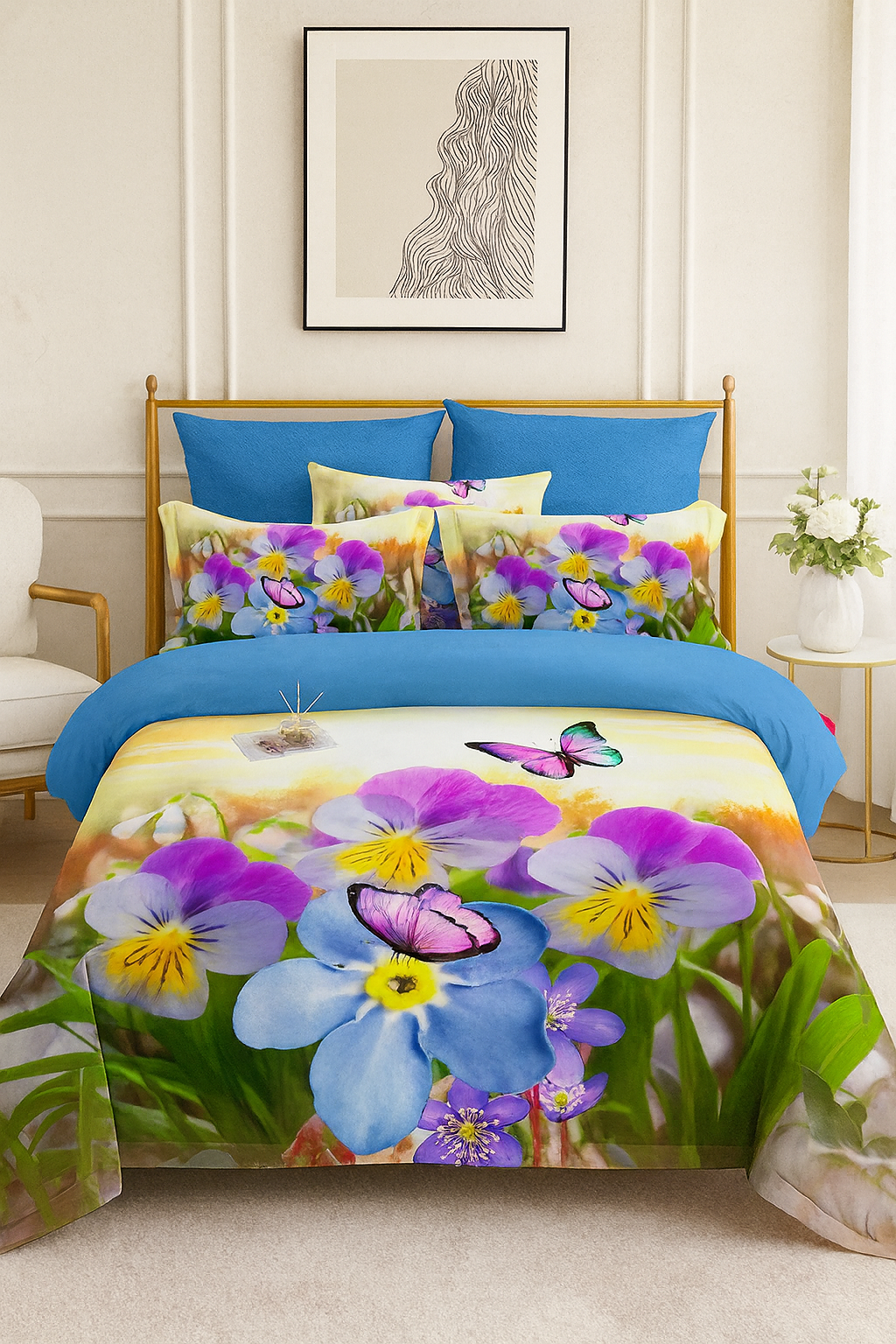 SABANAS QUEEN  3D 4 PIEZAS /  AJ0618