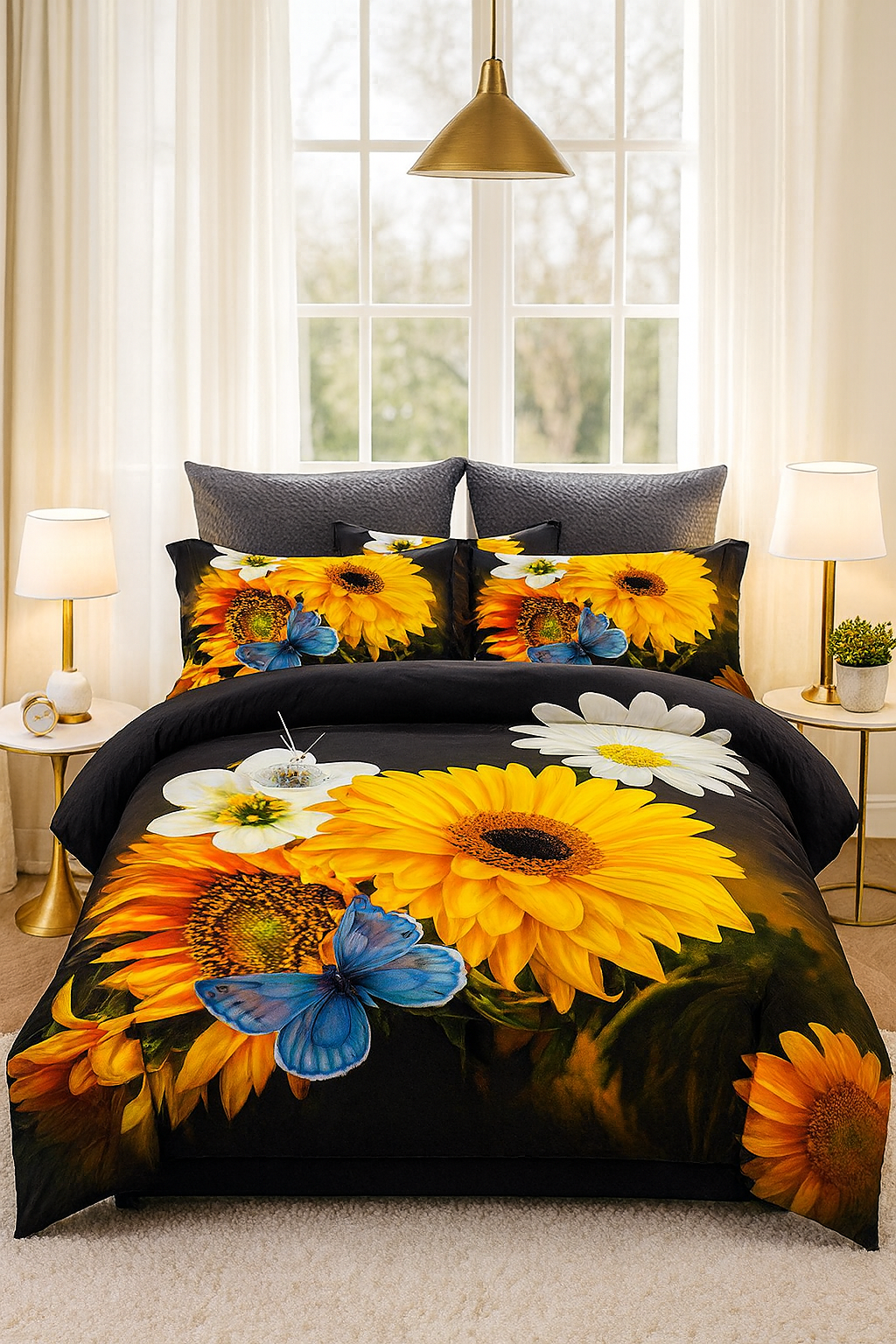 SABANAS QUEEN  3D 4 PIEZAS /  AJ0618