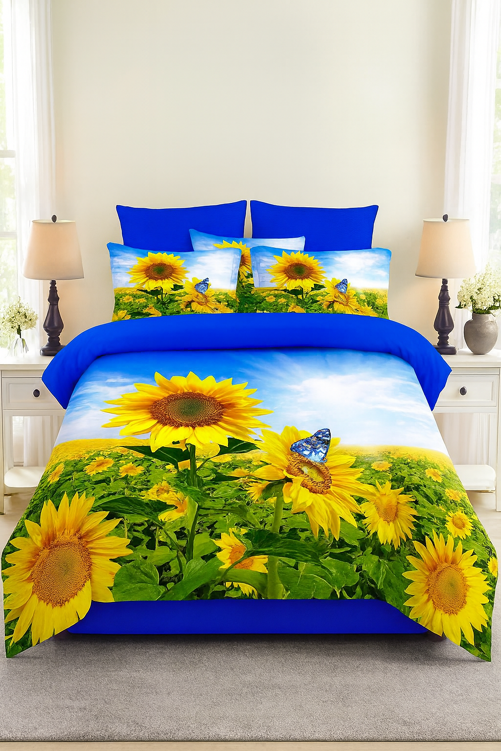 SABANAS QUEEN  3D 4 PIEZAS /  AJ0618